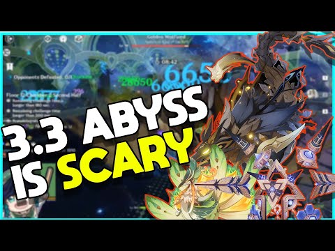 maybe the 3.3 NEW ABYSS is TOO SCARY in genshin impact