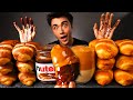 ASMR NUTELLA DALGONA COFFEE KINDER CHOCOLATE PARTY FROTHY COFFEE CROISSANTS 먹방 Mukbang Eating