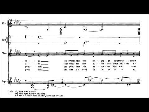 Luciano Berio - Folk Songs for Soprano and Chamber Ensemble (1964-1973) [Score-Video]