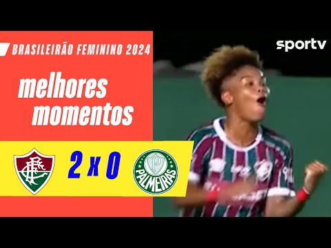 Gols e lances de Fluminense x Palmeiras