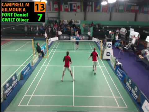 Fyffes Irish Future Series - Mens Doubles Final, Set 1 (Campbell & Gilmour vs Font & Gwilt)