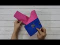 Try This Unique Cutting And Folding Technique To Make 2 Cute Purses