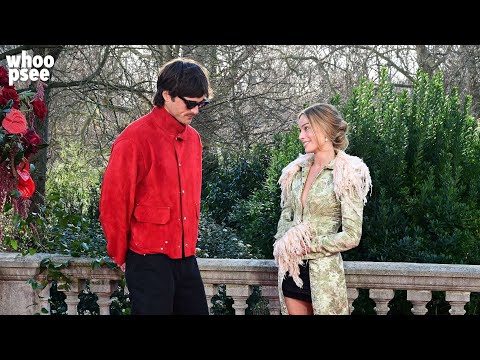 #JacobElordi once again alongside #MargotRobbie during the London photocall for #WutheringHeights