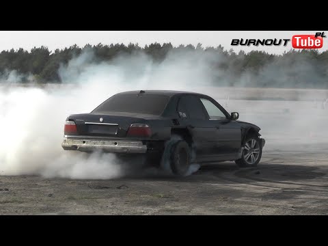 BMW E38 730 V8 "JONY Burnout Taxi" - Zakończenie sezonu 2021 Drift Piła