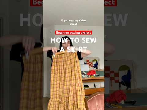 How to sew a tiered skirt beginner sewing tutorial #sewingproject #sewingclothes #beginnersewing