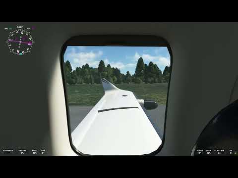 Flight Eggp - Eidw Full Flight Tbm 930 MSFS passenger window wing view