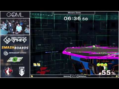 GOML 2015 - KirbyKaze (Sheik) vs Hax (Fox) - SSBM Singles Winners Semis