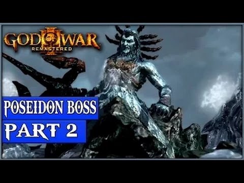 God Of War 3 Remastered Gameplay Walkthrough Part 2 Poseidon Boss - 1080p 60fps - No Commentary