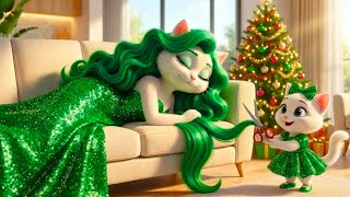 💇🏻‍♀️Mischievous Little Cat Cut Mom’s Hair✂️for Christmas Then Created New Style😭 #aicat #aicatstory