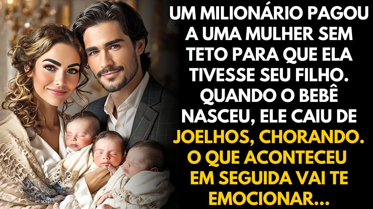 UM MILIONÁRIO PAGOU UMA MULHER SEM-TETO PARA TER SEU FILHO. MAS QUANDO O BEBÊ NASCEU, ELE...