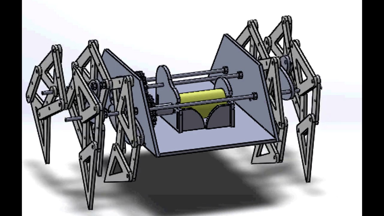 walking robot based on theo jansen mechanism