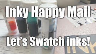 Inky Happy Mail - Let's Swatch Inks! π