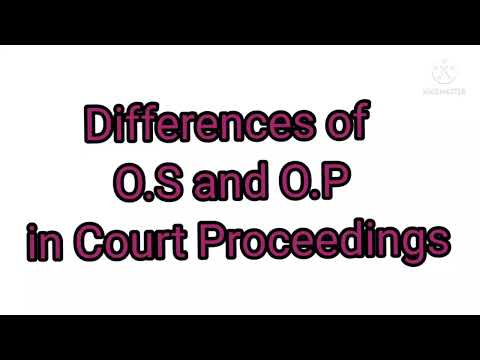 Original Suit (O.S)and Original Petition (O.P)@VithivilakagaThigazh18