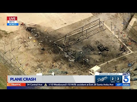 Small Plane Crashes in Norco