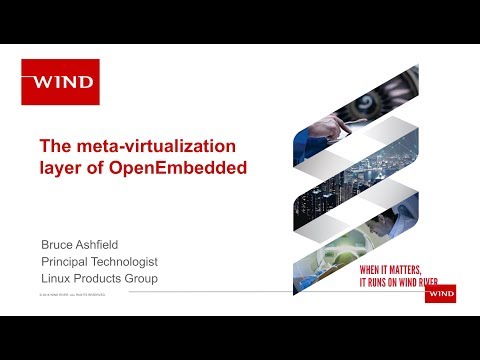 The meta-virtualization Layer of OE — Bruce Ashfield, Wind River — Platform Security Summit 2018