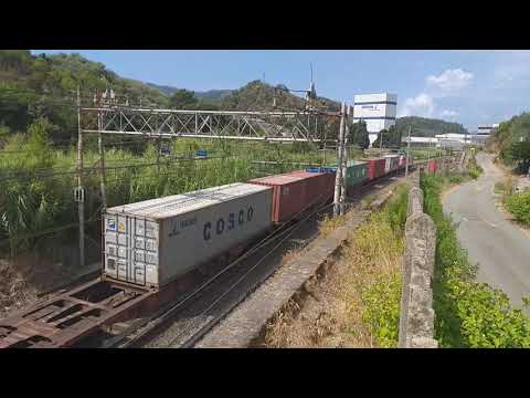 Treno merci e483 oceanogate,container touax,Riva Trigoso,trains hunter,trainspotting,railways