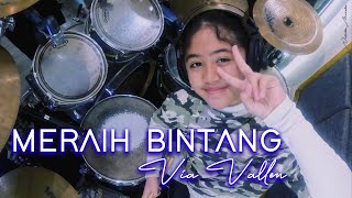 Download lagu MERAIH BINTANG - VIA VALLEN | Drum Cover By MIA 11yo mp3