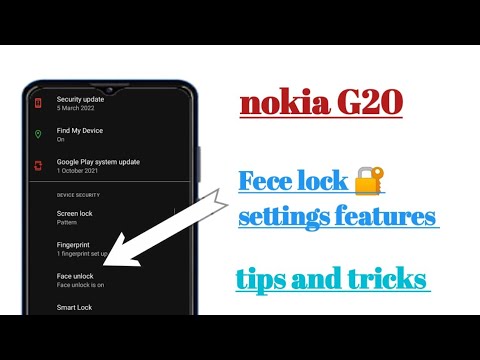nokia G20 face lock 🔐 settings Hidden features how to use