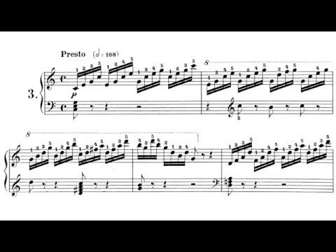 Czerny The School of Velocity Op. 299 No. 3