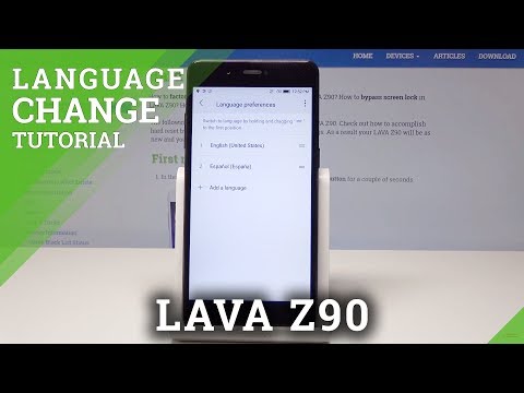 How to Change Language in LAVA Z90 - Region Settings
