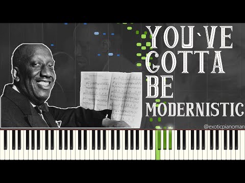 James P. Johnson - You've Gotta Be Modernistic (Solo Jazz Stride Piano Synthesia)