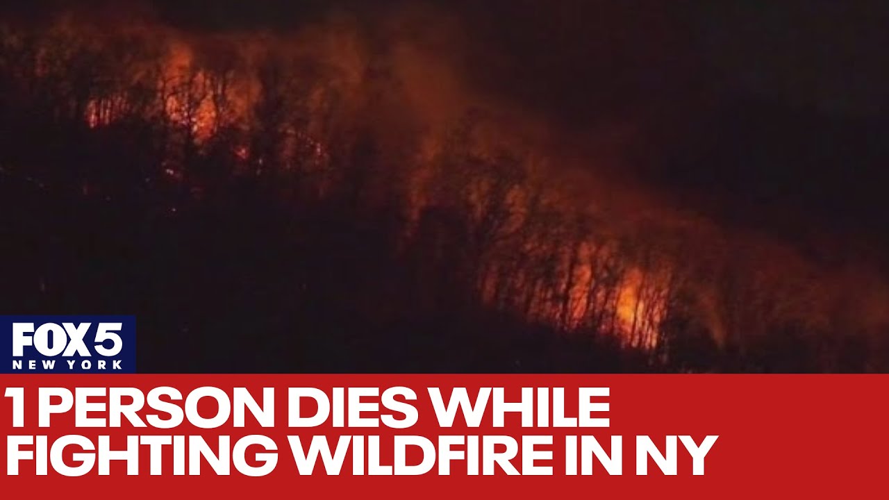 1 person dies while fighting wildfire in NY