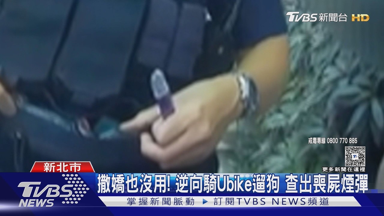 影音/騎Ubike也難逃!女遛狗逆向被攔 包包搜出「依托咪酯」送辦