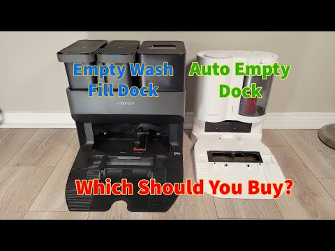 Roborock S7 MaxV Dock Comparison: The Empty Wash Fill Dock vs The Auto Empty Dock