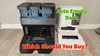 Roborock S7 MaxV Dock Comparison: The Empty Wash Fill Dock vs The Auto Empty Dock