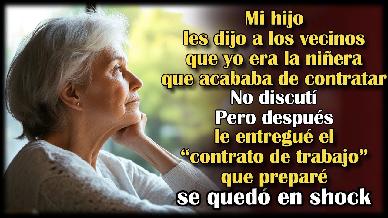 Mi hijo dijo que yo era su nueva sirvienta. Guardé silencio… hasta que vio el contrato que le pasé