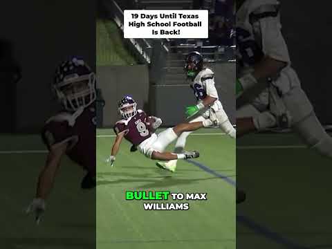 Posting 1 play every day until Texas High School Football is back! 19 days left!