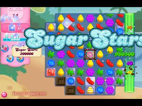 Candy Crush Saga Level 9736 (Sugar stars, No boosters)