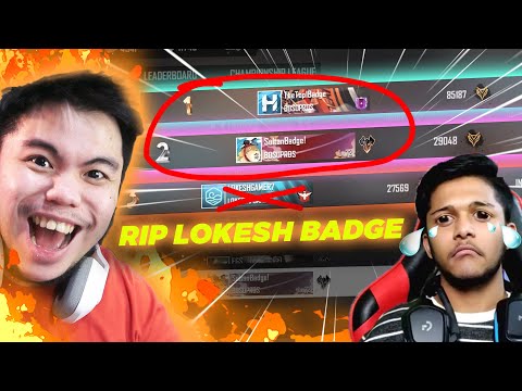 BALAP BADGE LOKESH INDIA PAKE AKUN KEDUA SULTAN SAMPE DIA MENANGIS!!