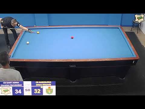 LIGA CATALANA 3 BANDAS 1ª DIV./ Hernández (Sant Adrià)- Maymó (Barcelona)