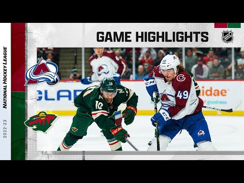 Avalanche @ Wild 10/17 | NHL Highlights