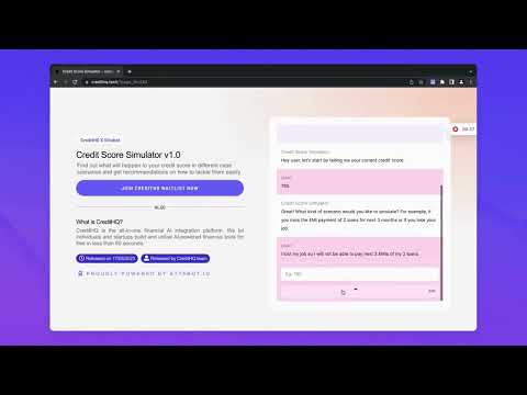 Credit Score Simulator AI by CreditHQ & Sttabot