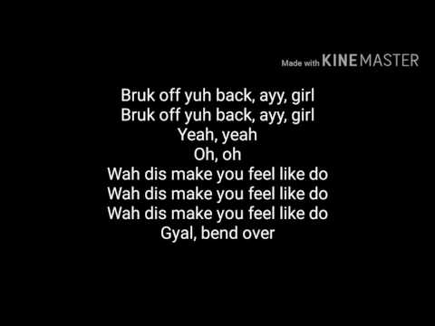 KONSHENS X CHRIS BROWN - BRUK OFF YUH BACK LYRICS