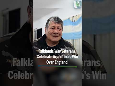 Argentine veterans of Falklands War celebrate World Cup semi-final victory against England