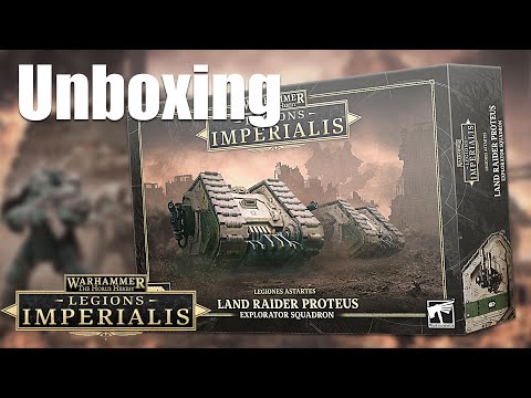 UNBOXING Land Raider Proteus Squadron WARHAMMER the Horus Heresy Legions Imperialis #tabletopgaming