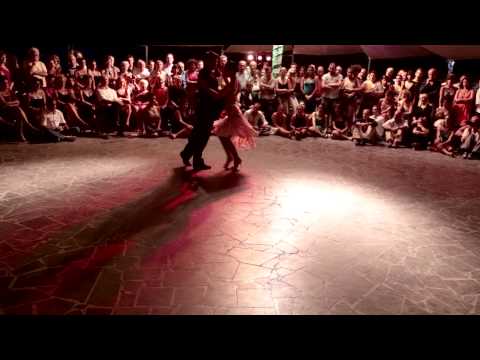  Alejandra Hobert  and  Adrian Veredice  are  dancing  at  Catania Tango Festival  in  2013