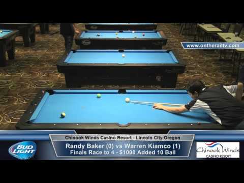 CWO Warm up 10 Ball - Warren Kiamco vs Randy Baker
