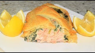 Salmon Wellington Recipe - Salmon en croute - Puff Pastry Salmon