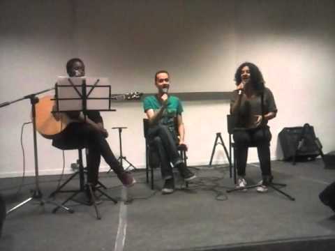 Oh Happy Day ensayo acapella con Luiz Losada, Aurelie y Kezeguy.