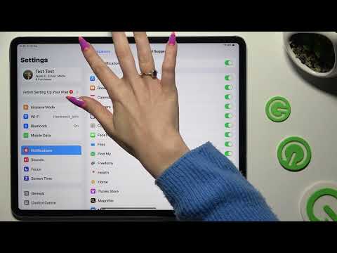Apple iPad Air 13 inch 2024 Wi-Fi - How to Turn On/Off App Notifications? Control Alerts and Pop-Ups