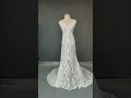 Backless Spaghetti Strap Lace Wedding Dress