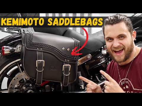 Kemimoto Leather Saddlebags Install - Harley Davidson Breakout