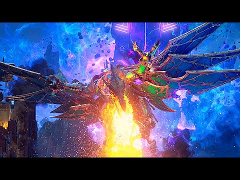 Dreadnought Vs Heldrake Battle Scene - Warhammer 40K Space Marine 2