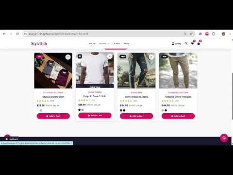 Task Demo - DAS003756 - StyleHub - Fashion & Apparel