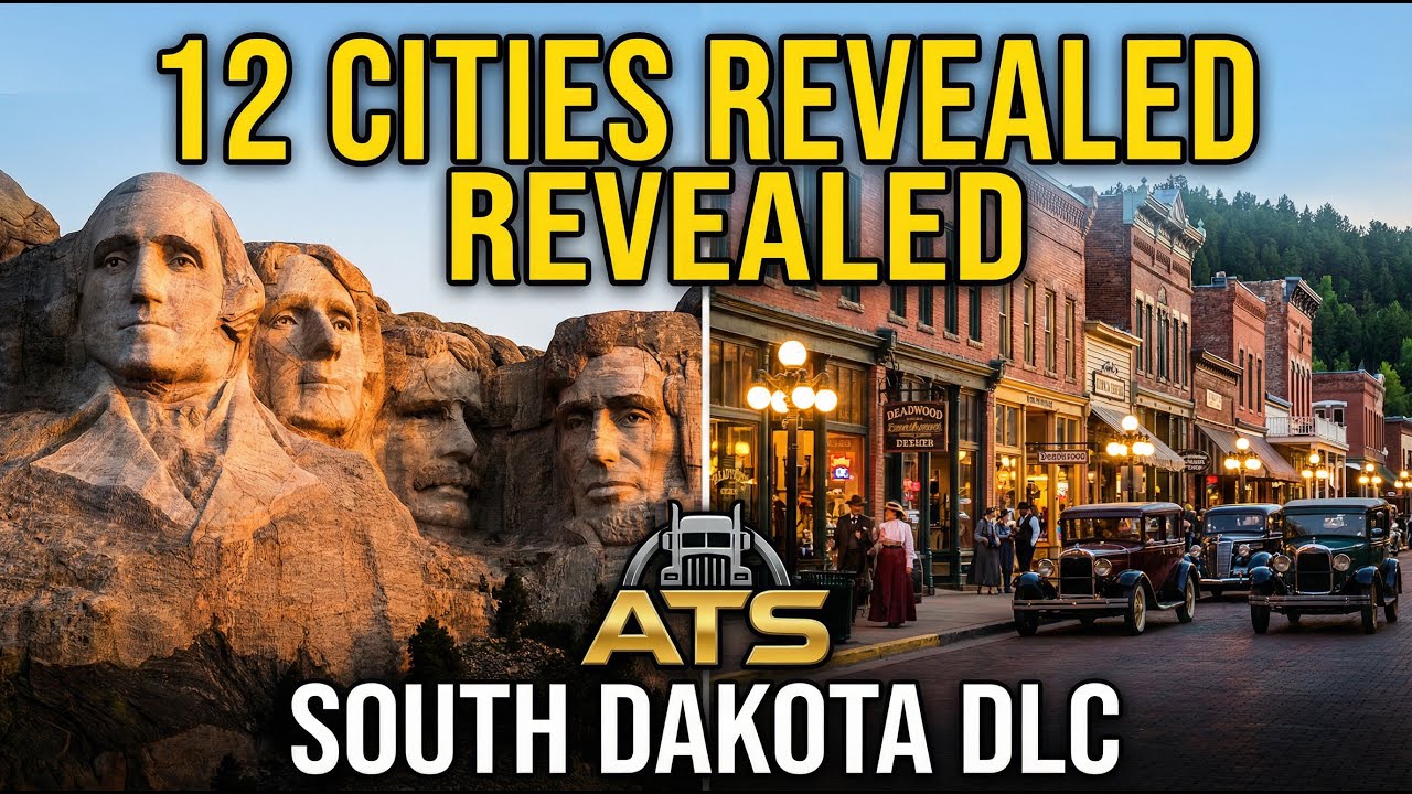 ATS 1.57 – South Dakota DLC: ALL 12 CITIES REVEALED! 🇺🇸
