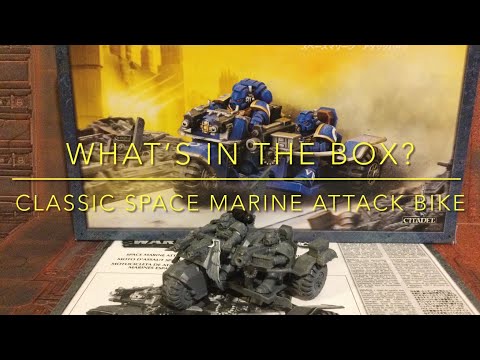 What’s in the box? - Classic Space Marine Attack Bike